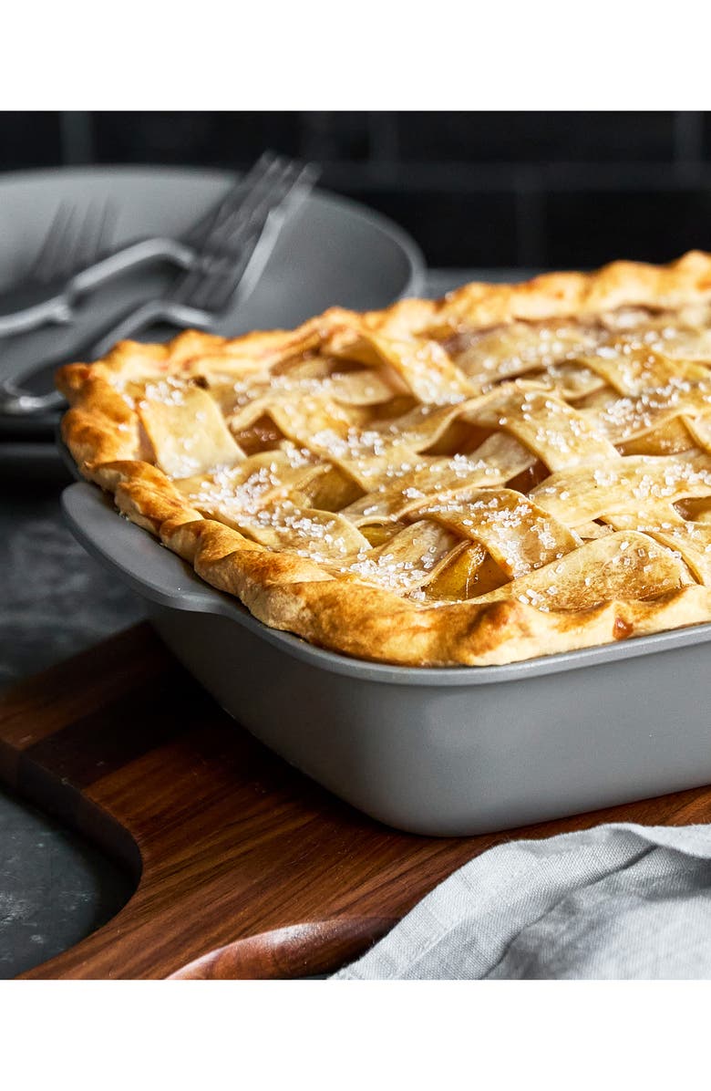 GreenPan Premiere Ovenware Nonstick Ceramic 8-Inch Square Baker, Alternate, color, Grey Tones