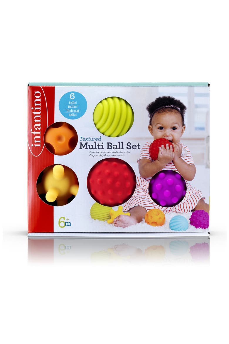 Set of 6 Textured Ball Set, Alternate, color, MULTI