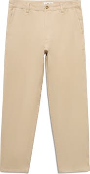 MANGO Cotton & Linen Straight Leg Jeans