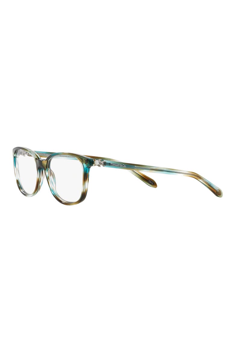 51mm Rectangular Optical Glasses, Alternate, color, TURQUOISE