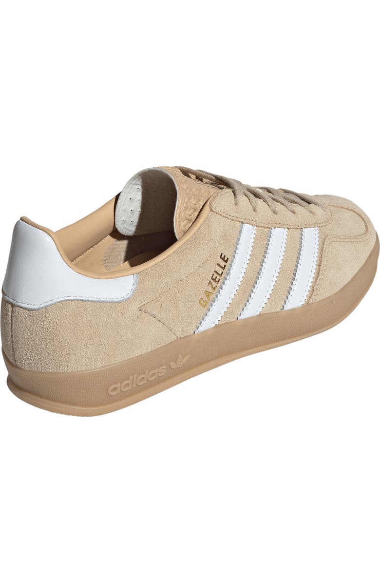 adidas Gazelle Indoor Sneaker, Alternate, color, Magic Beige/ White/ Gum