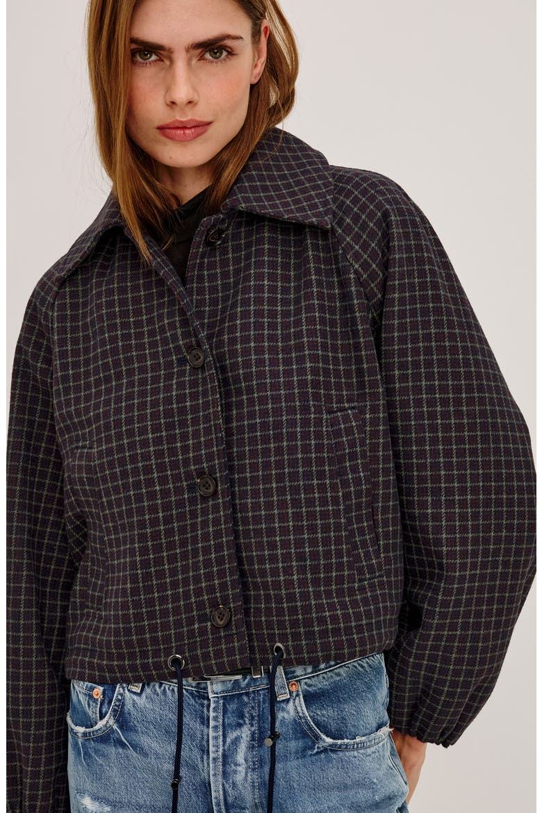 North Plaid Jacket, Alternate, color, MULBERRY CHECK