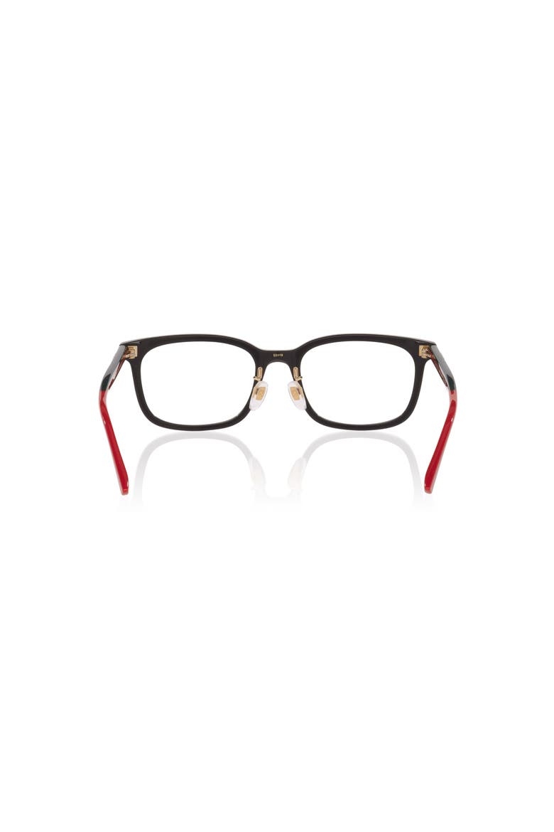 53mm Rectangle optical glasses, Alternate, color, Black