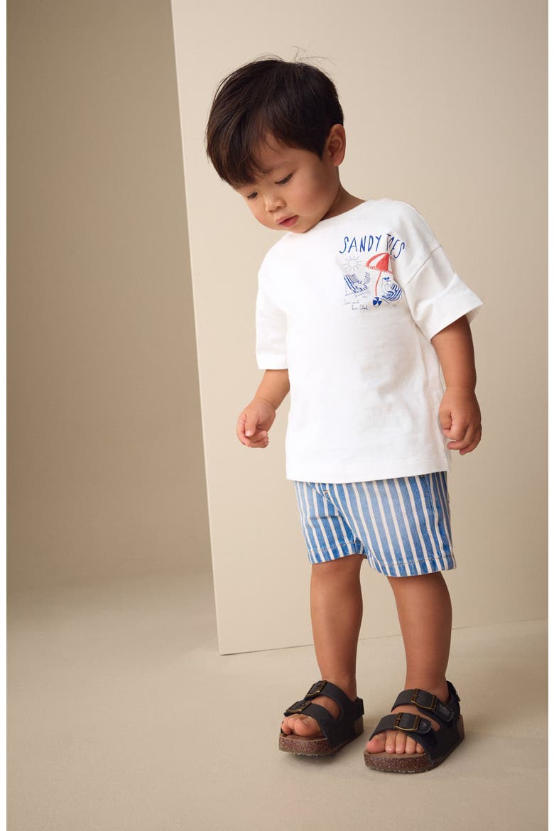 Kids' Sandy Toes Graphic T-Shirt, Alternate, color, WHITE