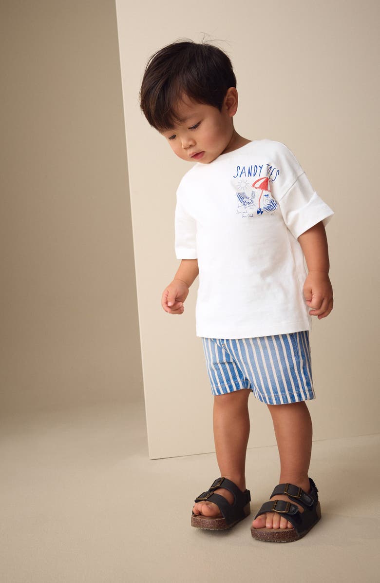 NEXT Kids' Sandy Toes Graphic T-Shirt, Alternate, color, White