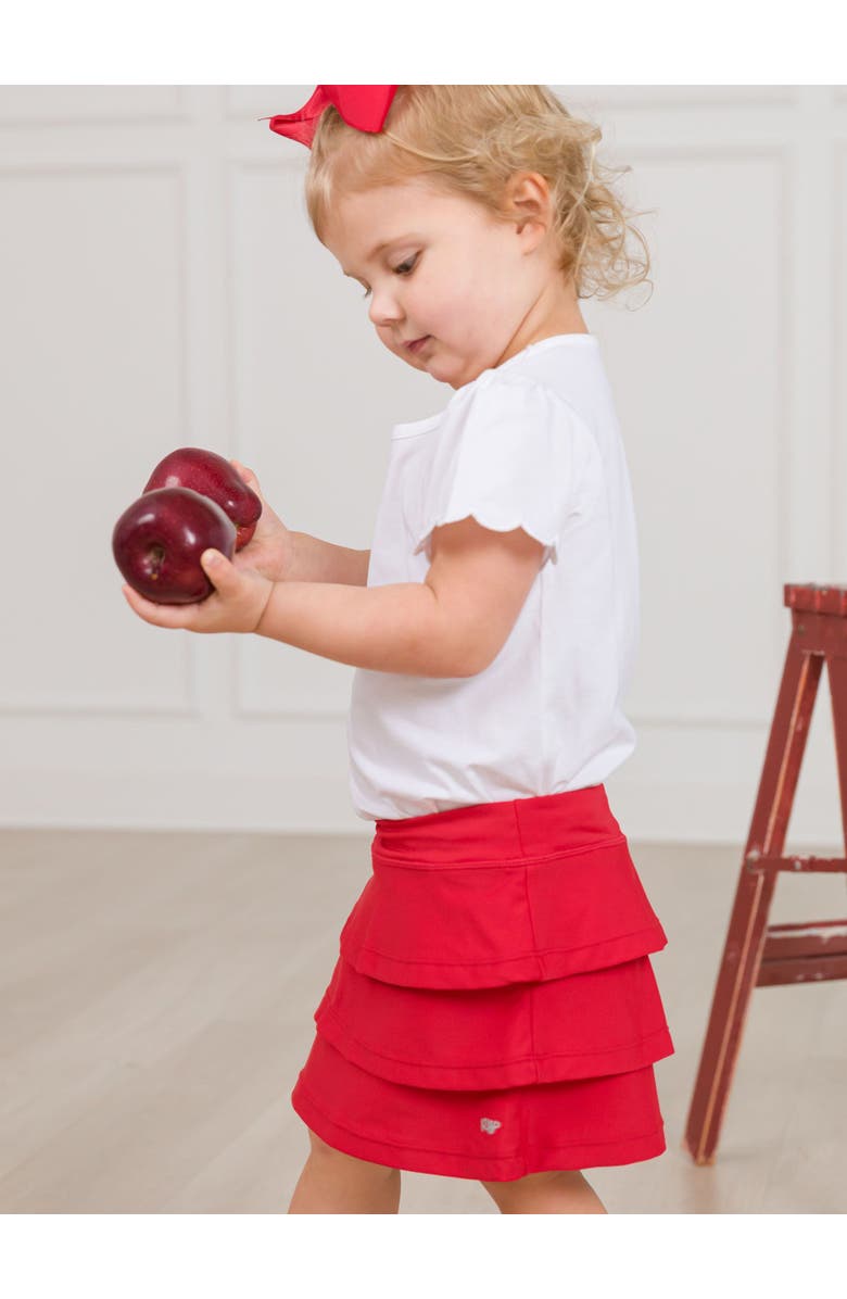 RuffleButts Toddler Girls UPF50+ Active Skort, Alternate, color, Red