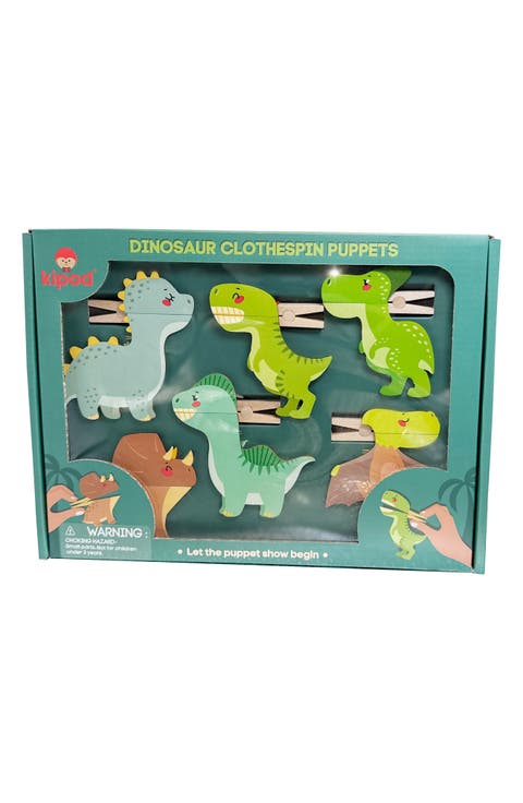 Kids' Clothespin Dinosaur Puppets