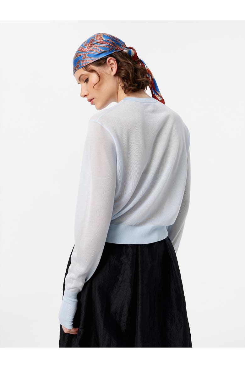 Sheer Cardigan, Alternate, color, Baby Blue