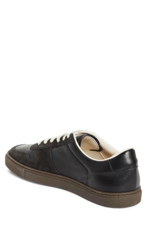 Common Projects Bball Slim Sneakers In Black Suede And Leather In Black