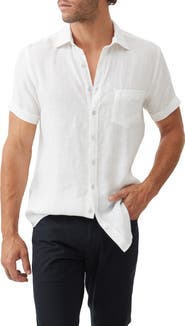 Rodd & Gunn Palm Beach Sports Fit Short Sleeve Linen Button-Up Shirt