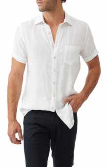 Rodd & Gunn Palm Beach Sports Fit Short Sleeve Linen Button-Up Shirt