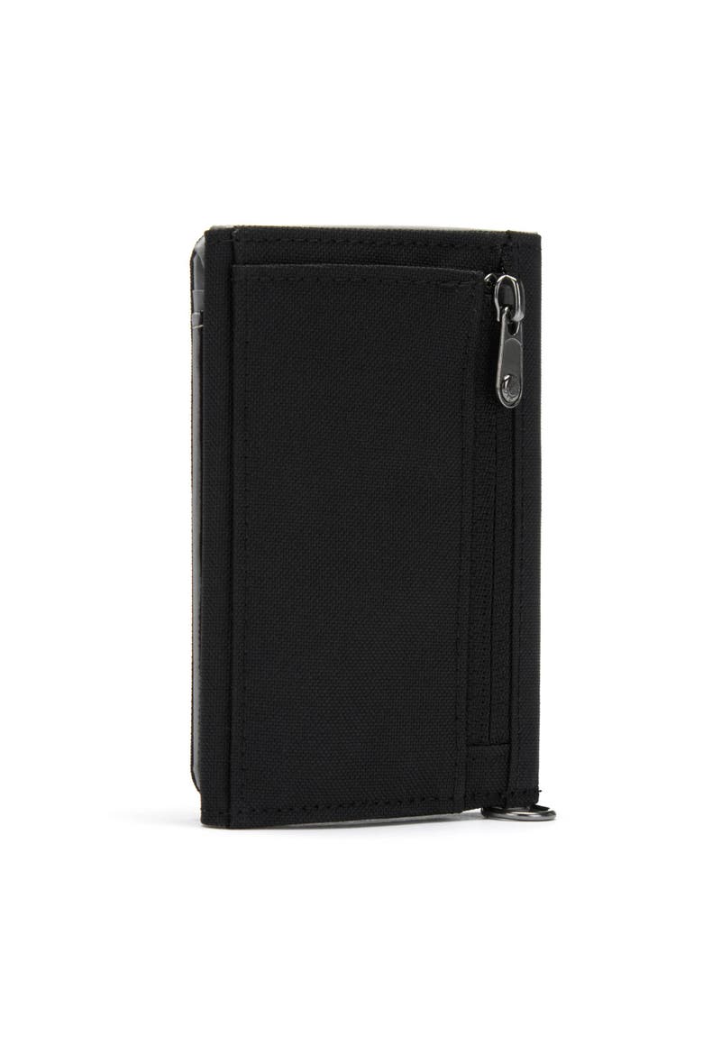 RFIDsafe Trifold Wallet, Alternate, color, Jet Black