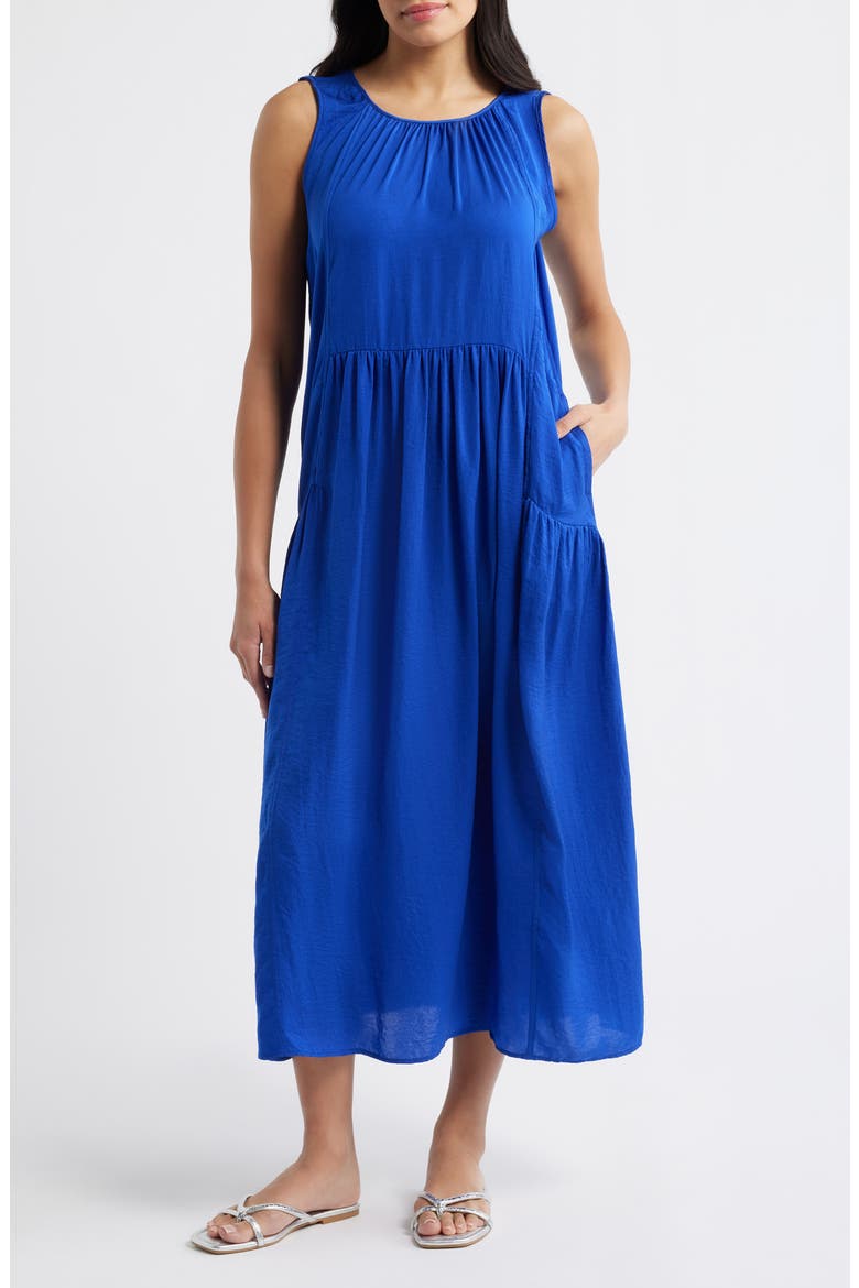 Sleeveless Maxi Dress, Main, color, COBALT