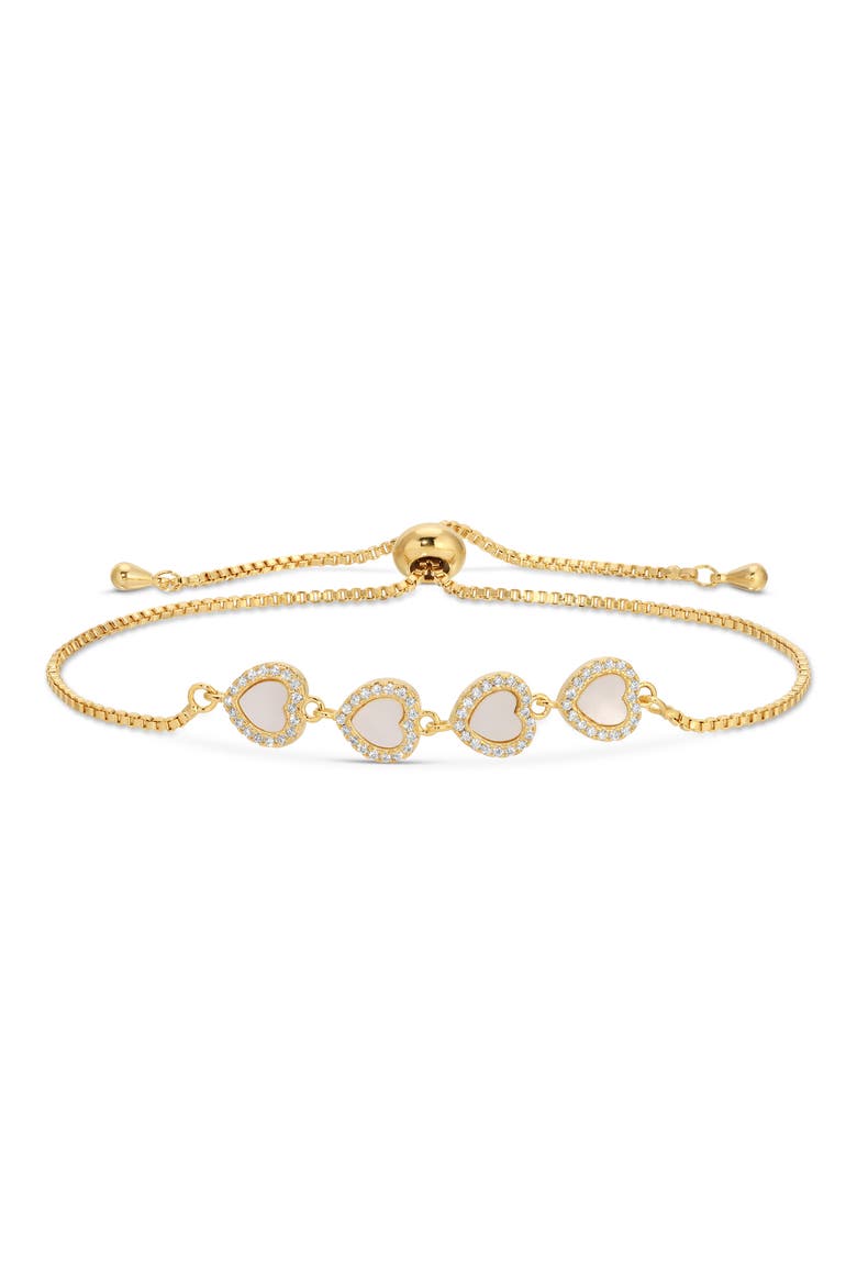 Palma Set of 2 Cubic Zirconia Slider Bracelets, Alternate, color, GOLD