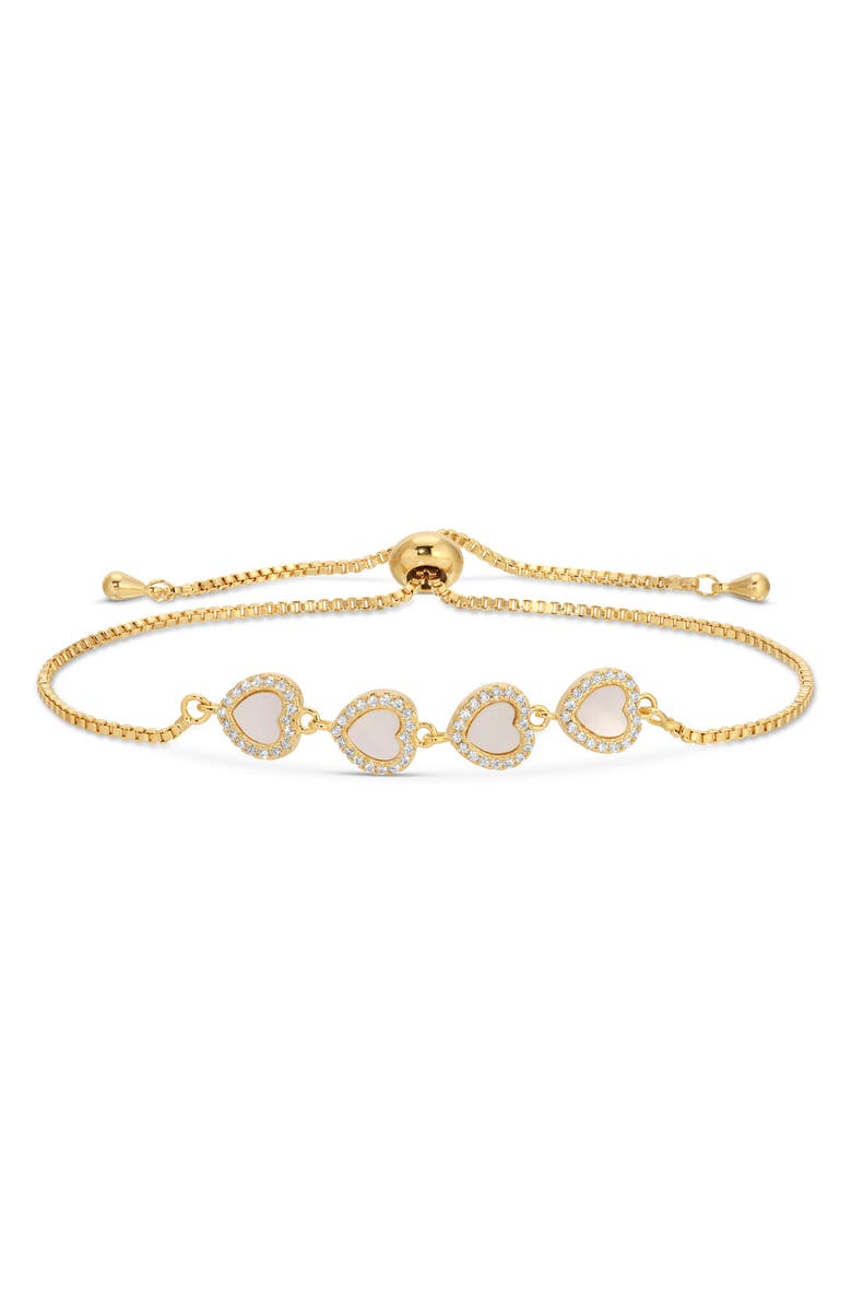 EYE CANDY LOS ANGELES Palma Set of 2 Cubic Zirconia Slider Bracelets, Alternate, color, Gold