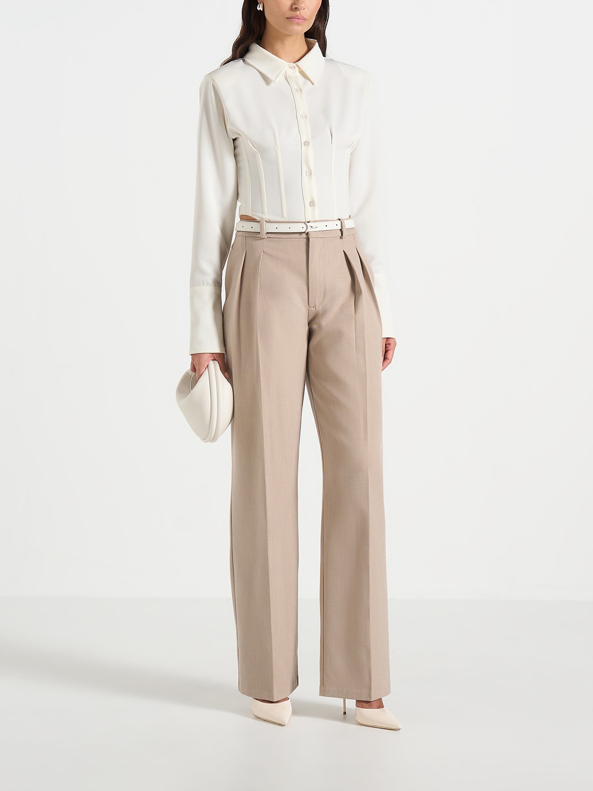 Julie Tailored Twin Pleat Trousers - image 2