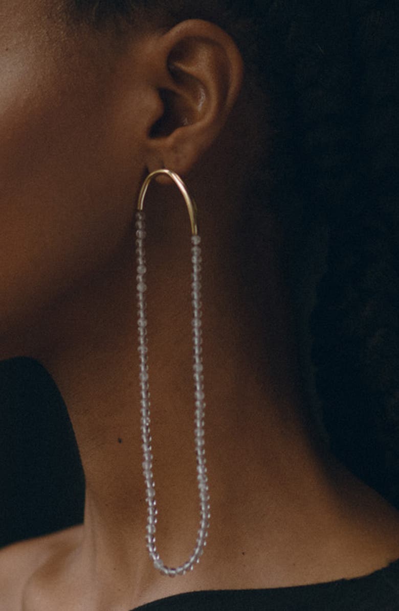 FARIS Long Filo Drop Earrings, Alternate, color,