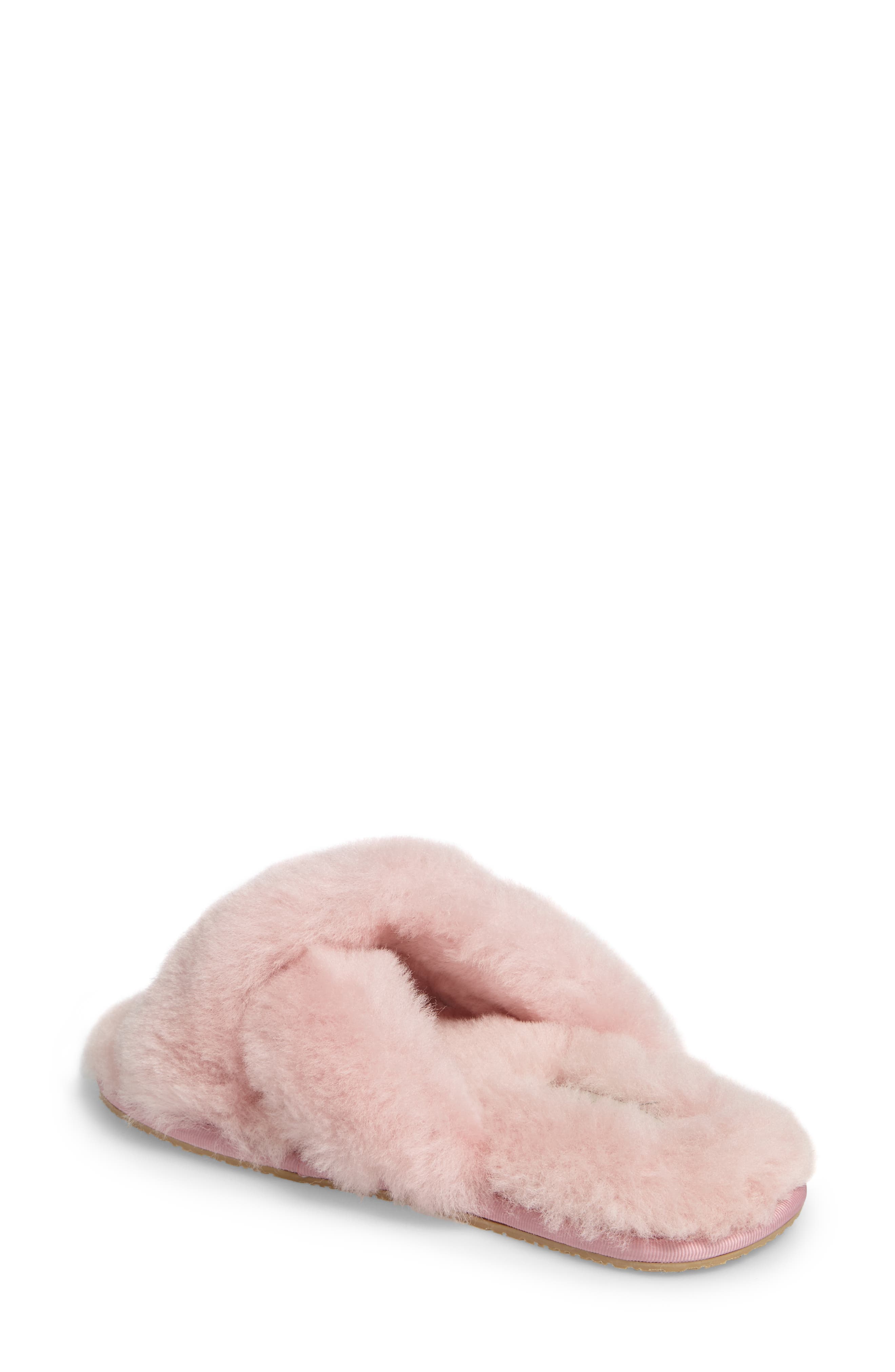 Mt. Hood Genuine Shearling Slipper, Alternate, color, POWDER PINK