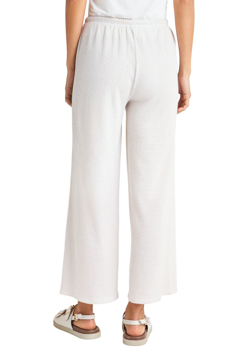 Splendid Stripe Wide Leg Cotton Blend Drawstring Pants, Alternate, color,