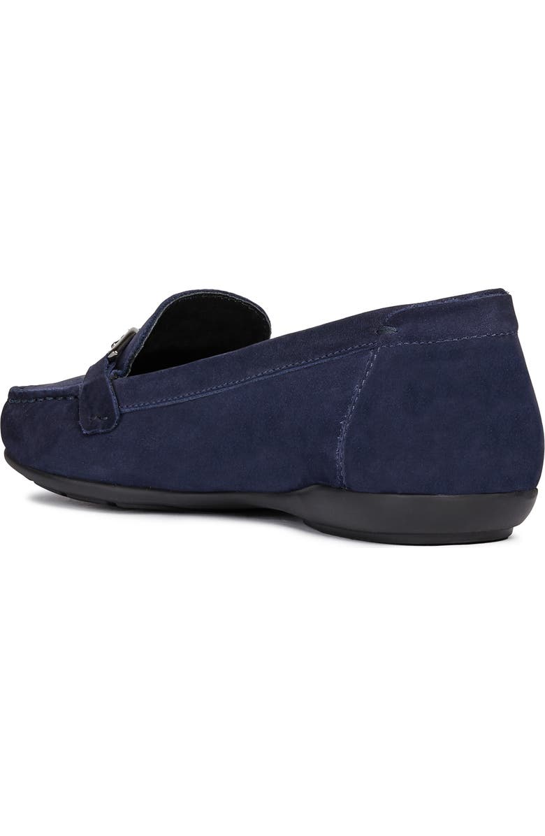 Geox Annytah Loafer, Alternate, color, Dark Blue Nubuck Leather