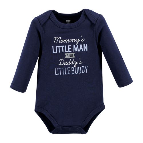 Hudson Baby Cotton Long-sleeve Bodysuits 3-pack In Multi