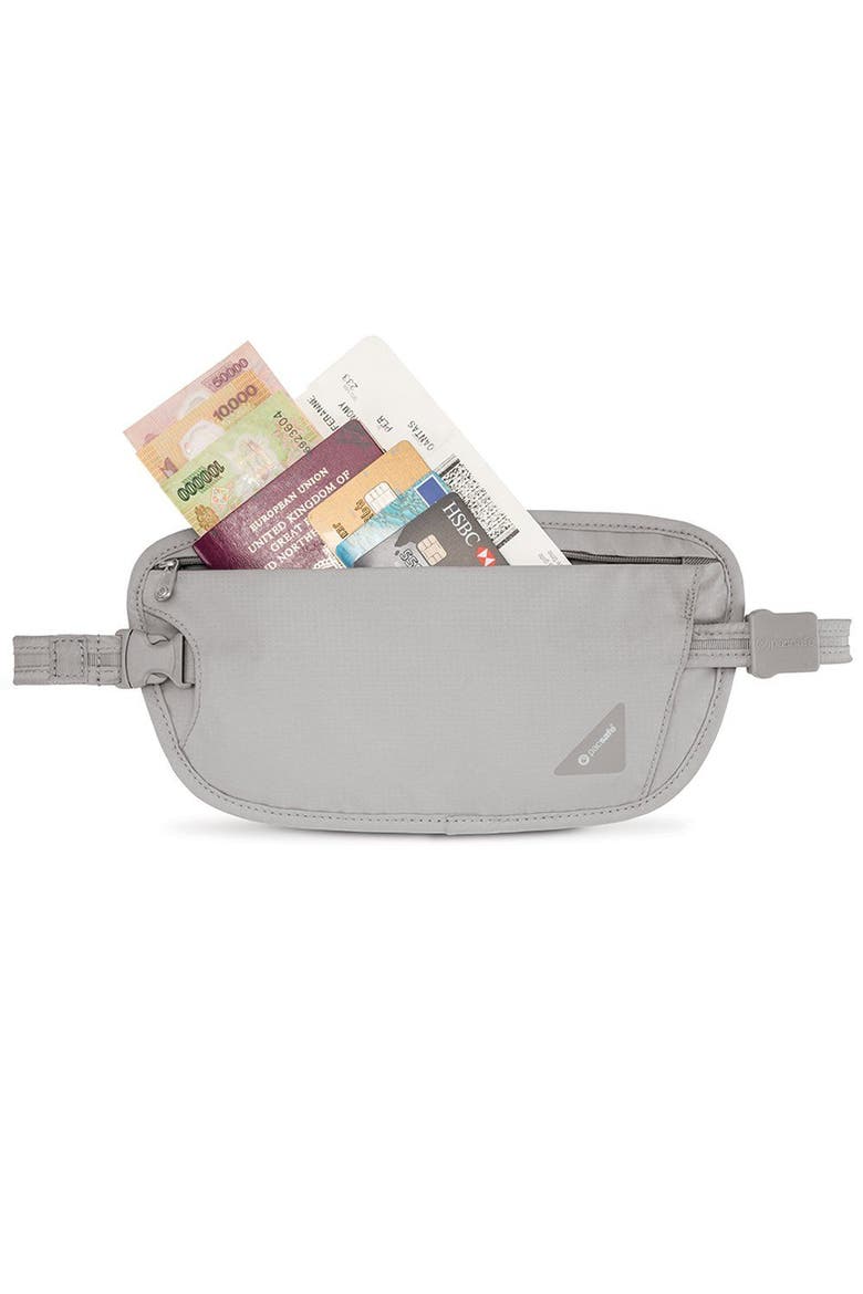 Coversafe X100 Anti-Theft RFID Blocking Waist Wallet, Alternate, color, Neutral Grey
