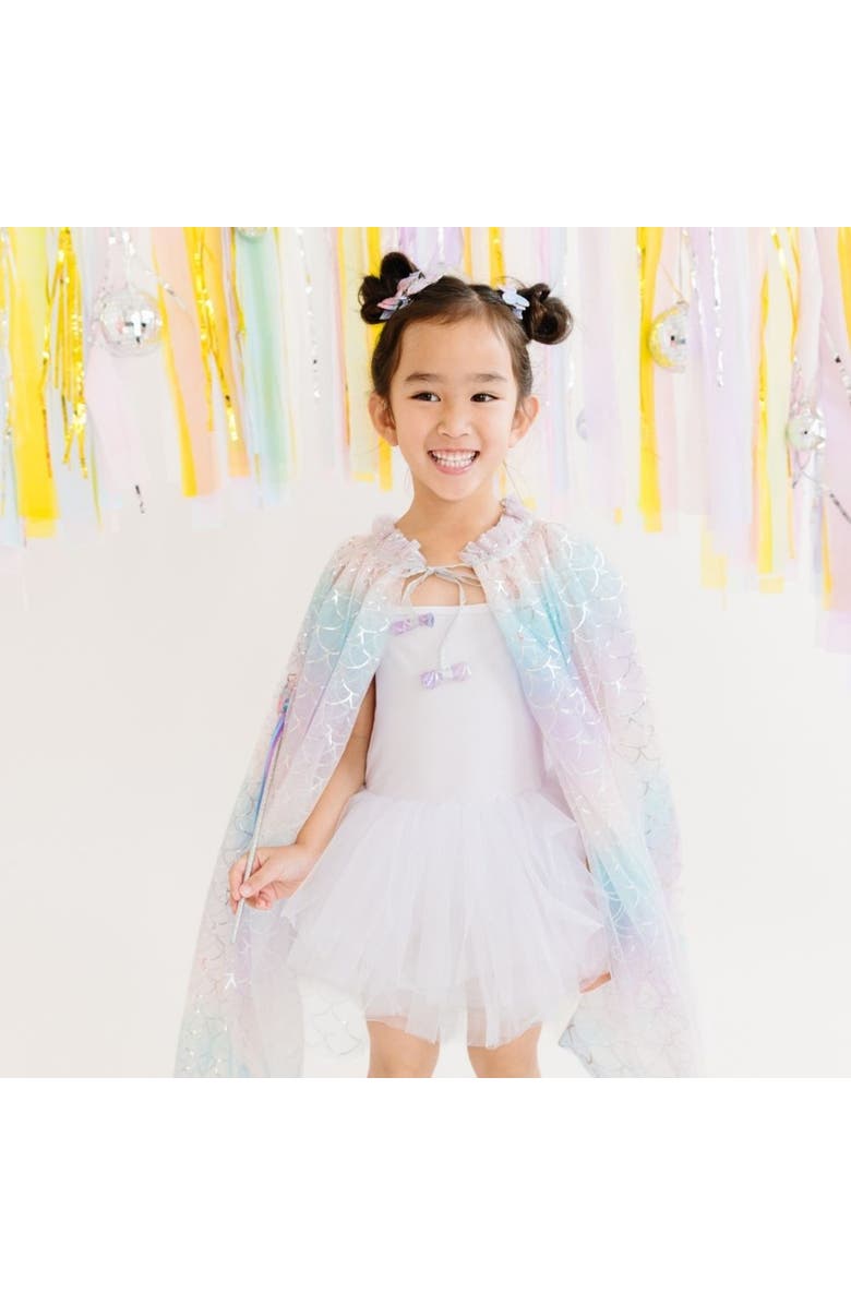 Sweet Wink Mermaid Ombre Cape, Alternate, color, Purple