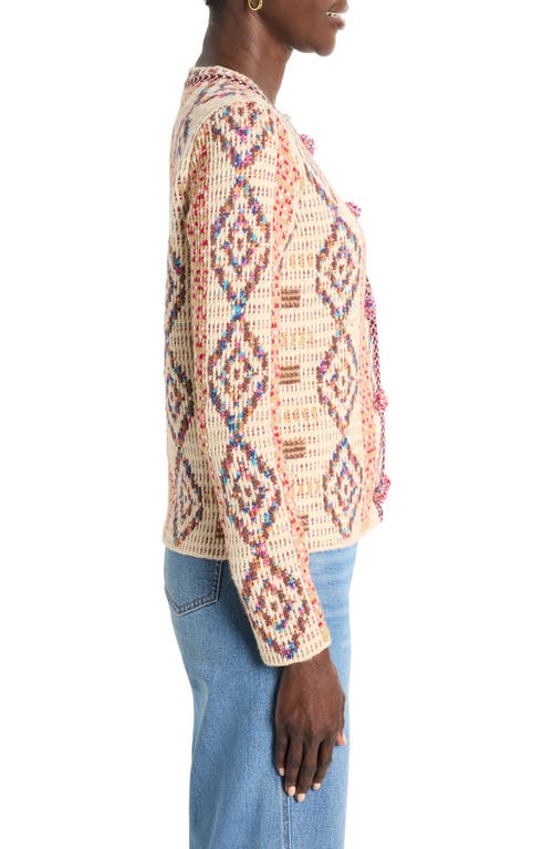 Nic + Zoe Color Weave Knit Jacket In Multi Color In Neutral Multi