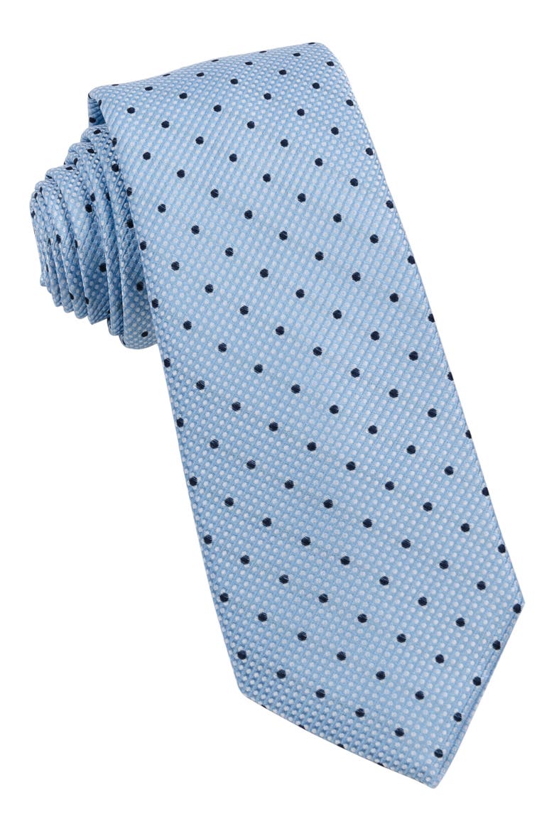 Classic Dot Silk Tie, Main, color, BLUE