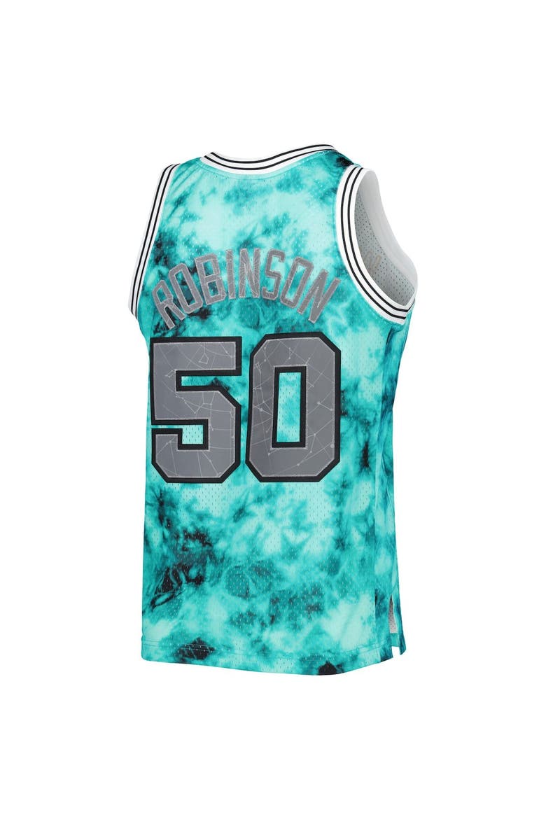 Men's Mitchell & Ness David Robinson Teal San Antonio Spurs 1998/99 Galaxy Swingman Jersey, Alternate, color, Teal