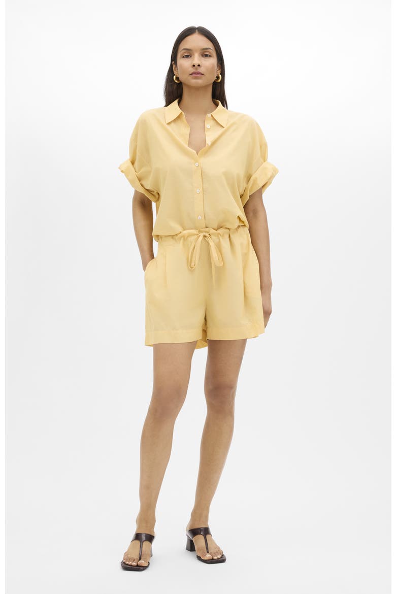 Voile Drawcord Short, Main, color, Mimosa
