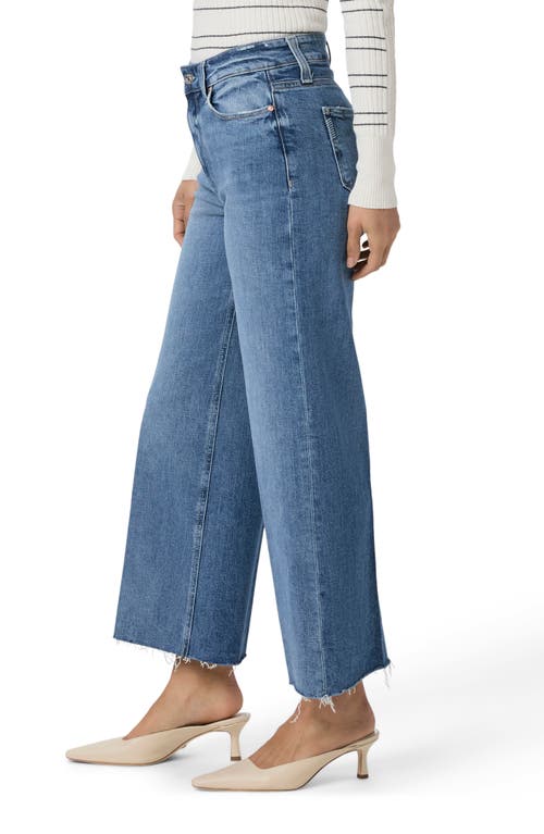 PAIGE PAIGE ANESSA HIGH WAIST RAW HEM ANKLE WIDE LEG JEANS