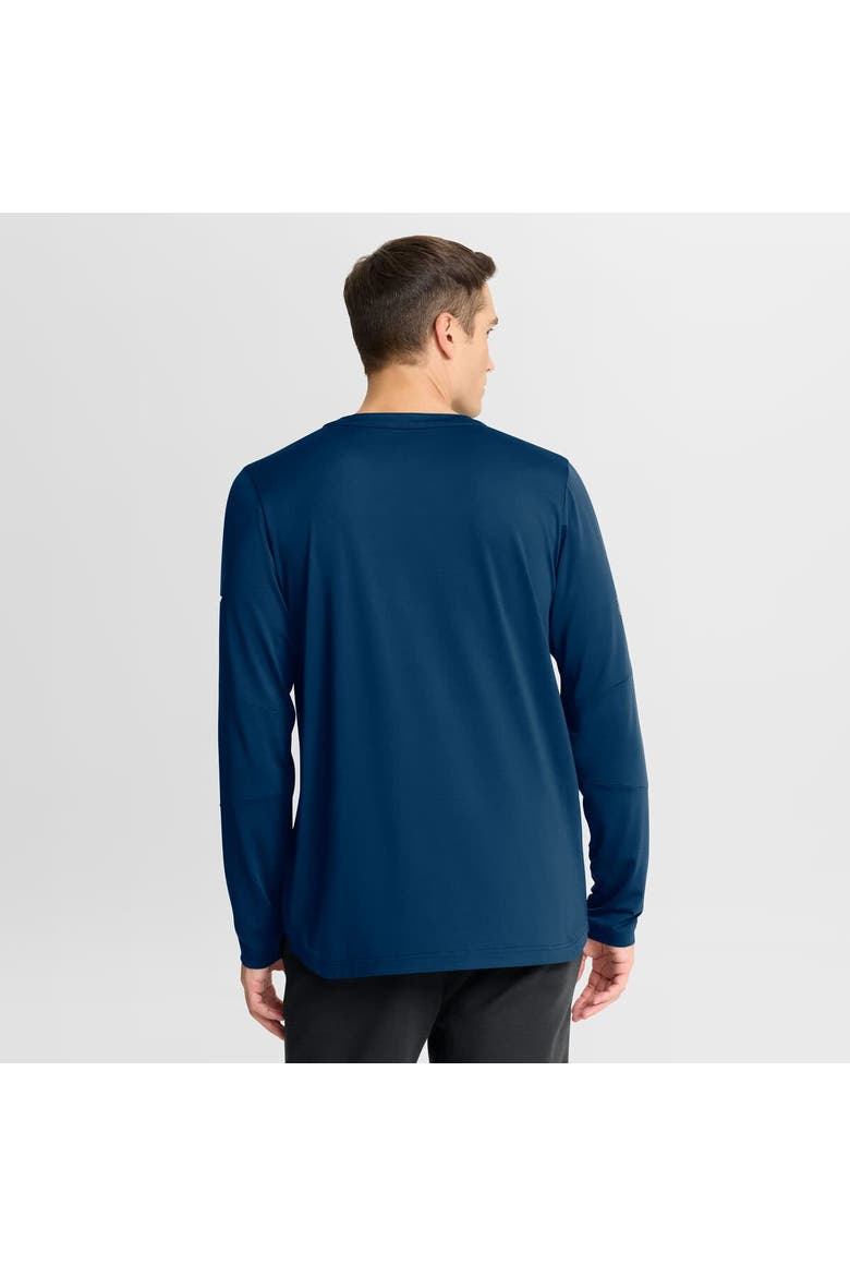 Men's Fanatics Navy Seattle Kraken Authentic Pro Rink Tech Long Sleeve T-Shirt, Alternate, color, Navy