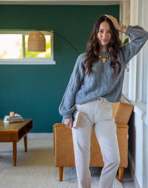 Carve Designs Eloise Wool Sweater In Gray