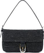 STAUD Harlow Raffia Shoulder Bag