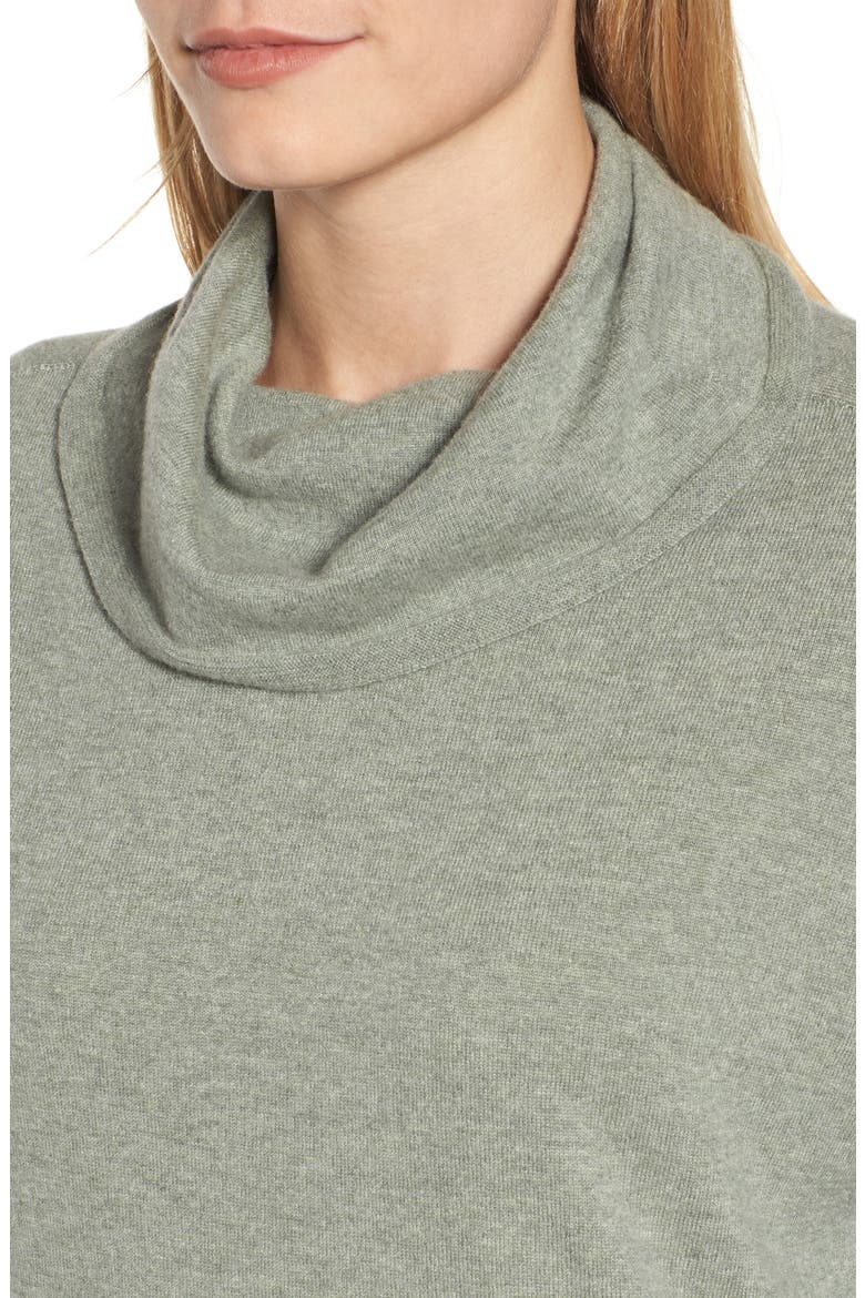 Boxy Cashmere Sweater, Alternate, color, GLEN