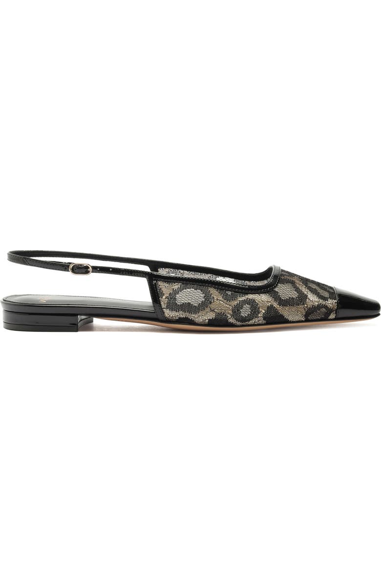 Alexandre Birman Olivia Cap Toe Lace Slingback Flat, Alternate, color,