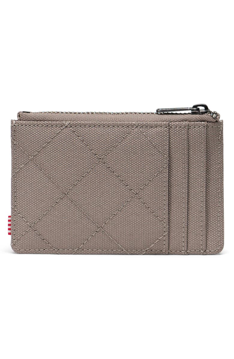 Herschel Supply Co. Oscar RFID Recycled Polyester Card Case, Alternate, color, Brindle Quilted