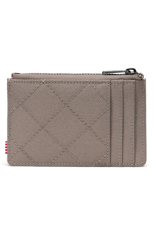 Herschel Supply Co . Oscar Rfid Recycled Polyester Card Case In Brown