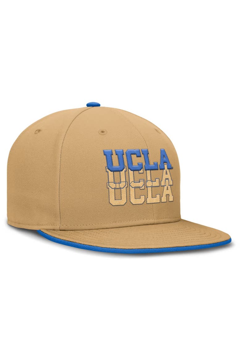 Men's Jordan Brand  Khaki UCLA Bruins True Primetime Performance Fitted Hat, Alternate, color, Khaki