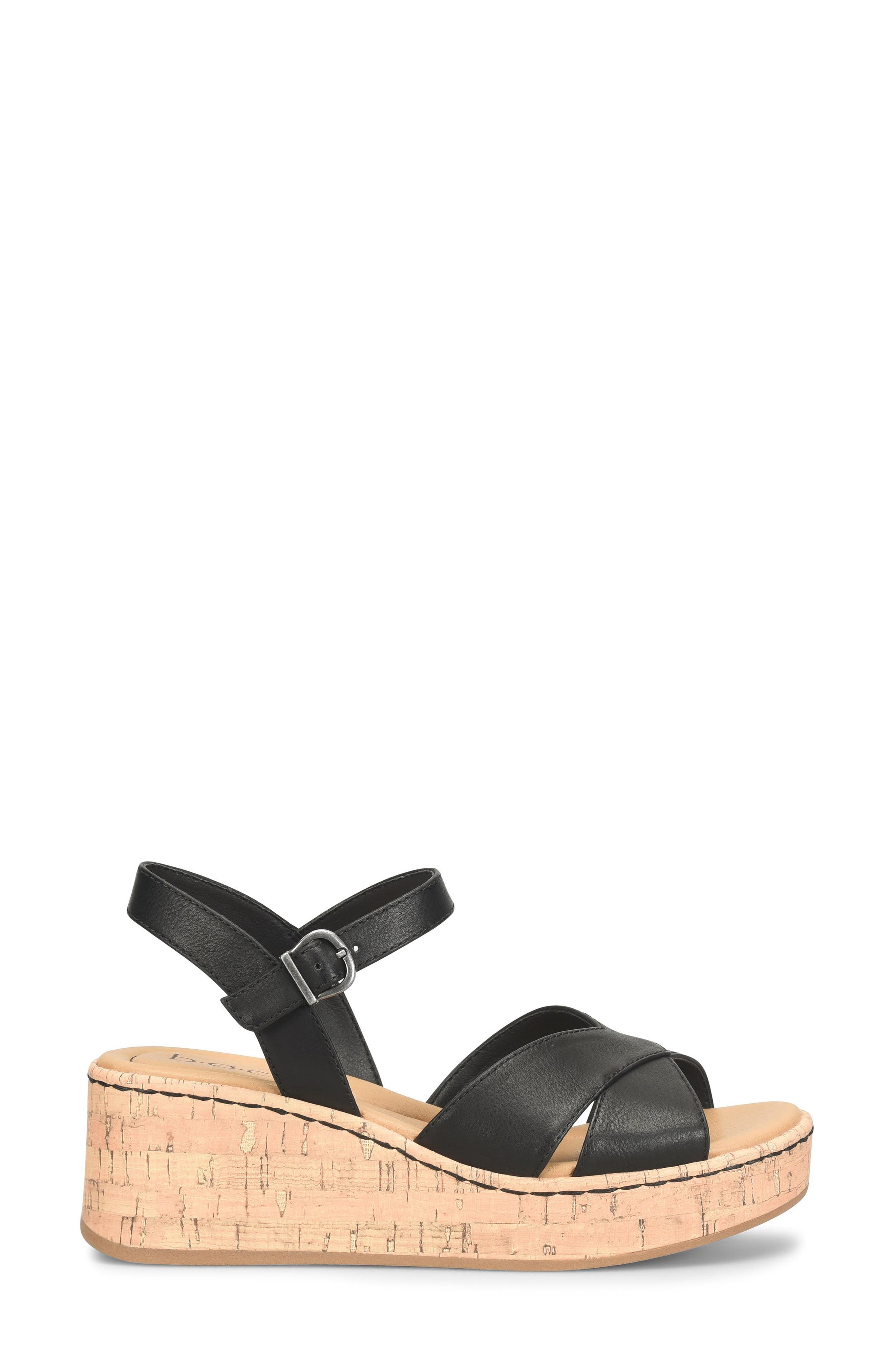 B O C BY BØRN Lessa Wedge Sandal, Alternate, color, Black
