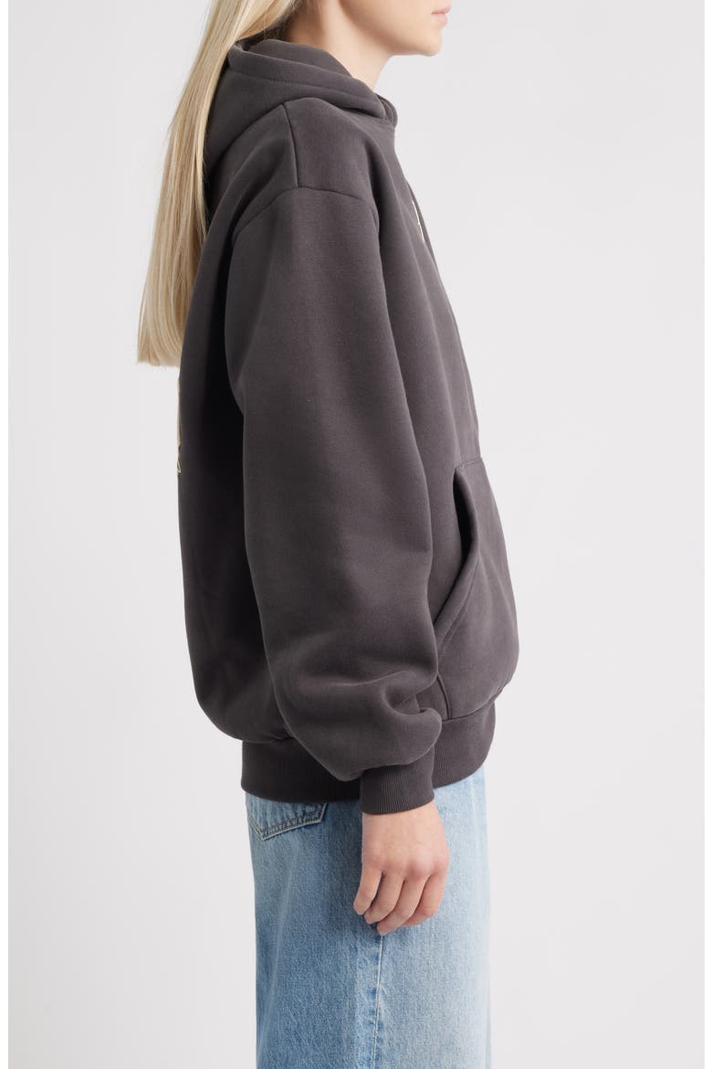 Puff Series Core Logo Cotton Blend Hoodie, Alternate, color, CHARCOAL GRAY