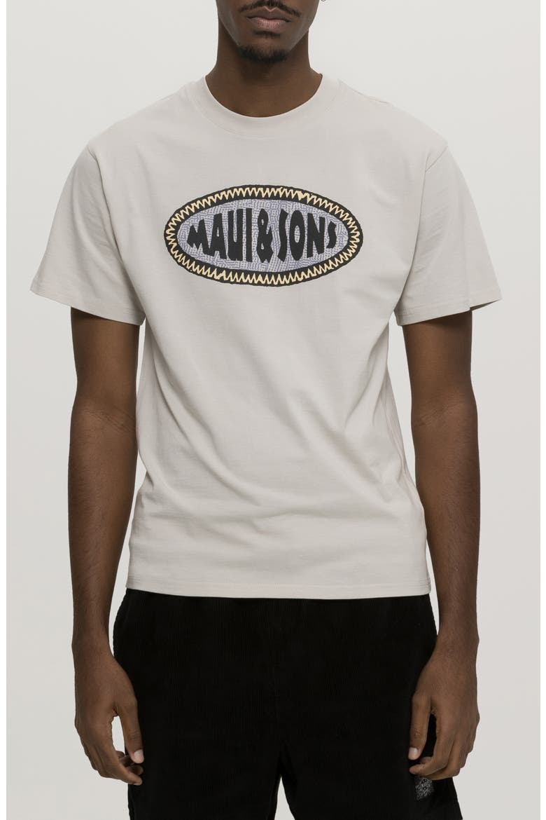 Madras Rad Graphic T-Shirt, Main, color, CEMENT