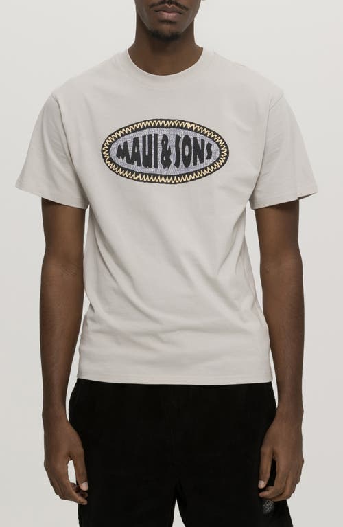 Maui And Sons Maui & Sons Madras Rad Graphic T-shirt In Cement