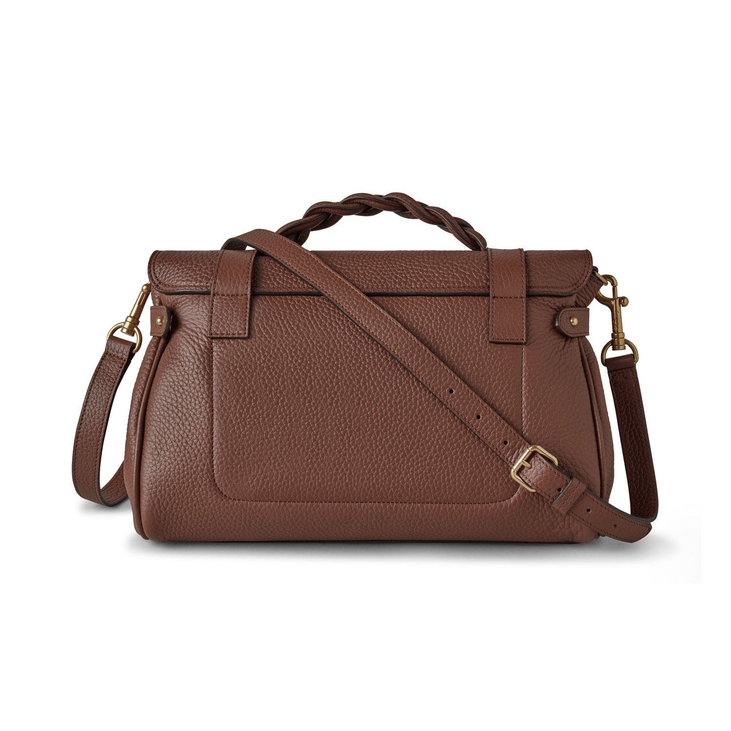 Mulberry Alexa Leather Satchel, Alternate, color, Bright Oak