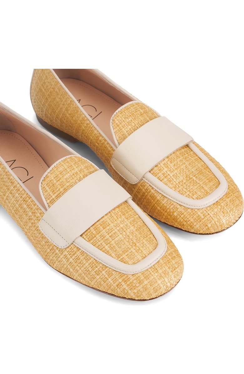 AGL Sheryl Raffia Loafer, Alternate, color, Beige-Gesso