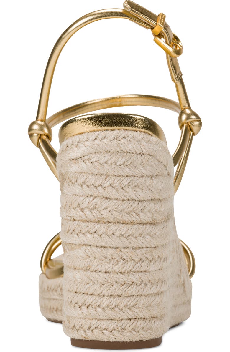 DKNY Yvette Slingback Espdarille Platform Wedge Sandal, Alternate, color, Gold