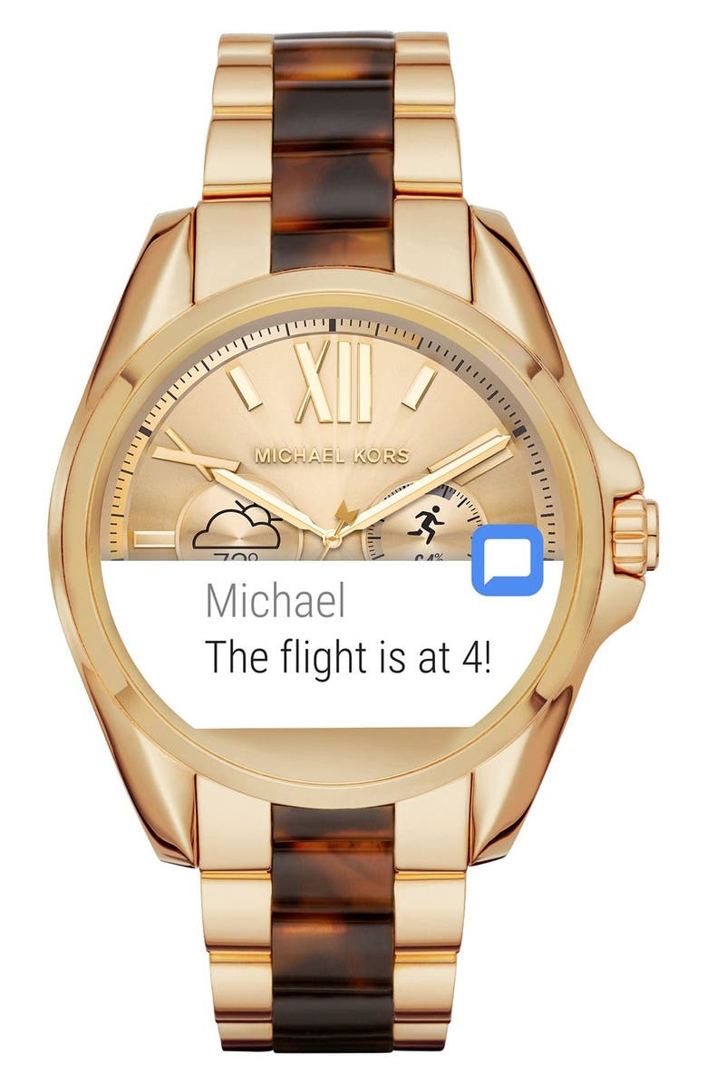 Michael Kors MICHAEL Michael Kors Bradshaw Access Bracelet Smart Watch, 45mm, Alternate, color, 