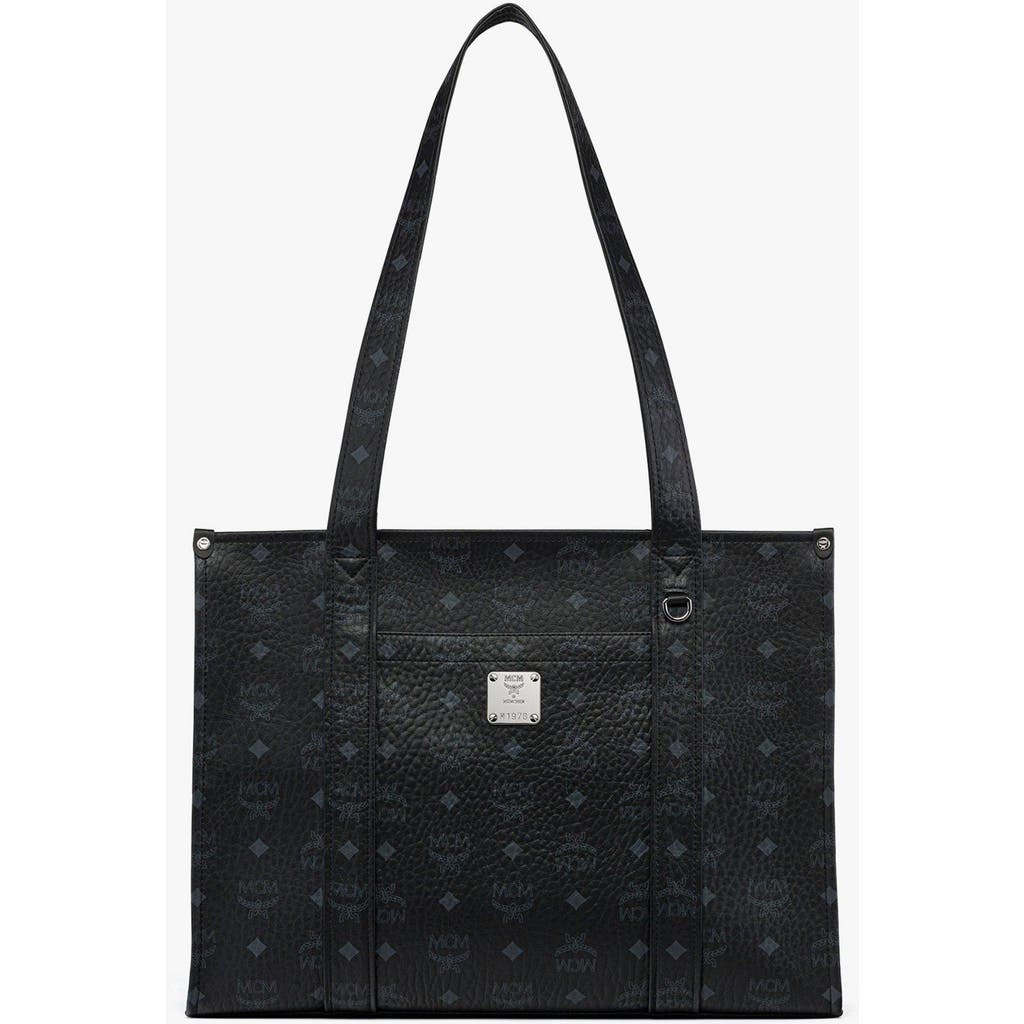 Mcm Small Aren School Bag Tote In Black