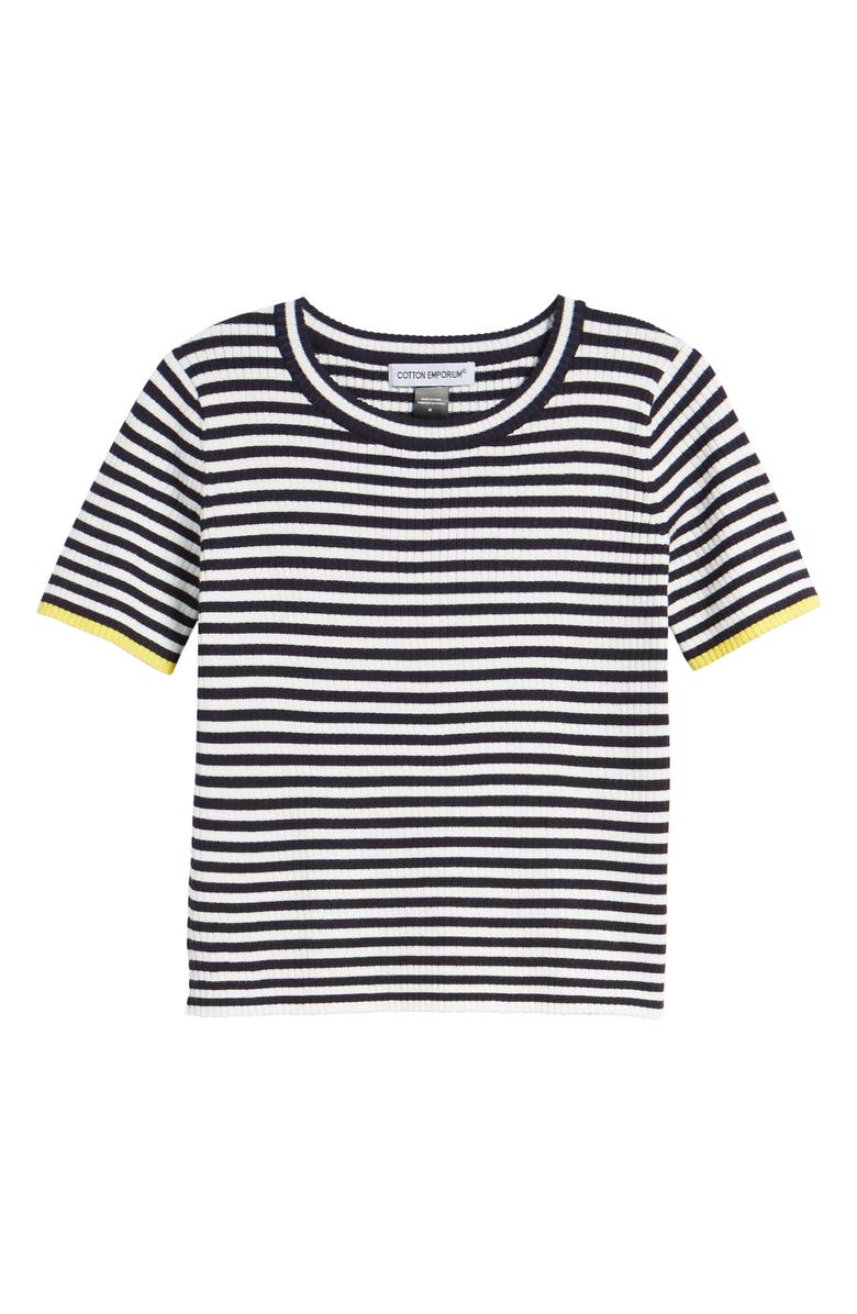 Cotton Emporium Stripe Knit Pullover, Alternate, color,